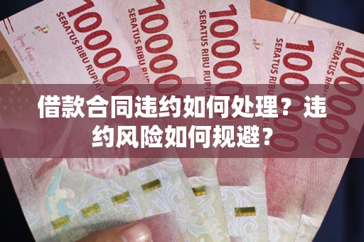 北京借款合同违约如何处理？违约风险如何规避？