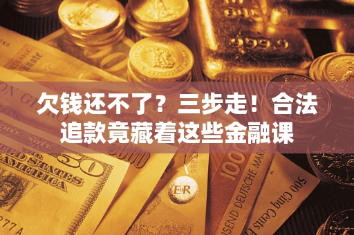 北京欠钱还不了？三步走！合法追款竟藏着这些金融课