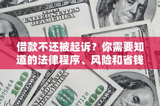 北京借款不还被起诉？你需要知道的法律程序、风险和省钱技巧